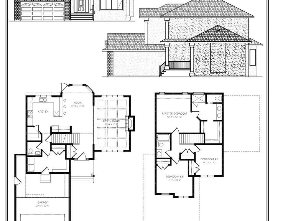 Custom home blueprint
